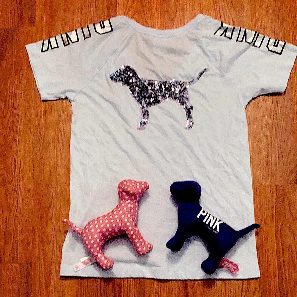 VS PINK BLING VNECK